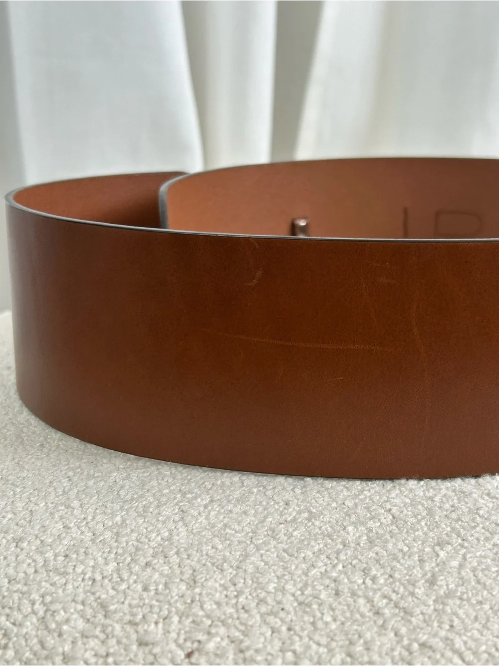 Gucci Horsebit Wide Leather Waist Belt Brown Size 85/34